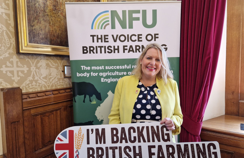 Mims Davies MP stands up for Farmers and encourages residents to sign Stop The Farm Tax Petition