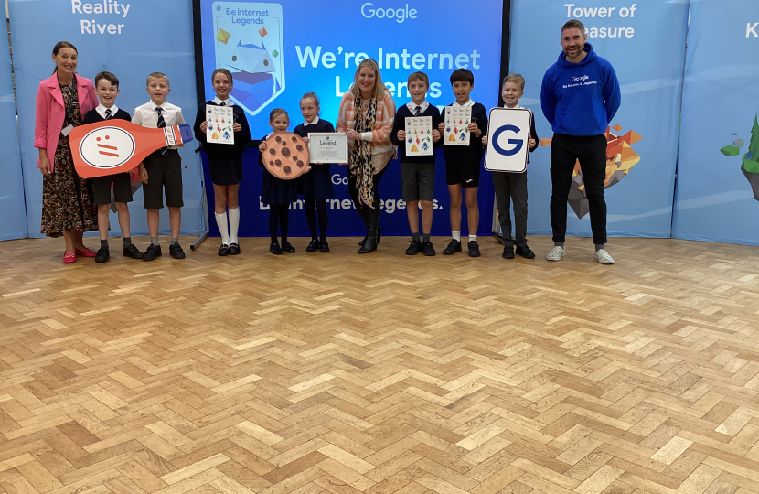 Mims Davies MP joins Bonners CE Primary School for Be Internet Legends Assembly