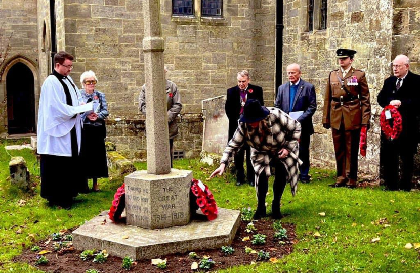 Mims Davies MP joins Uckfield and Maresfield in Remembrance Sunday Services