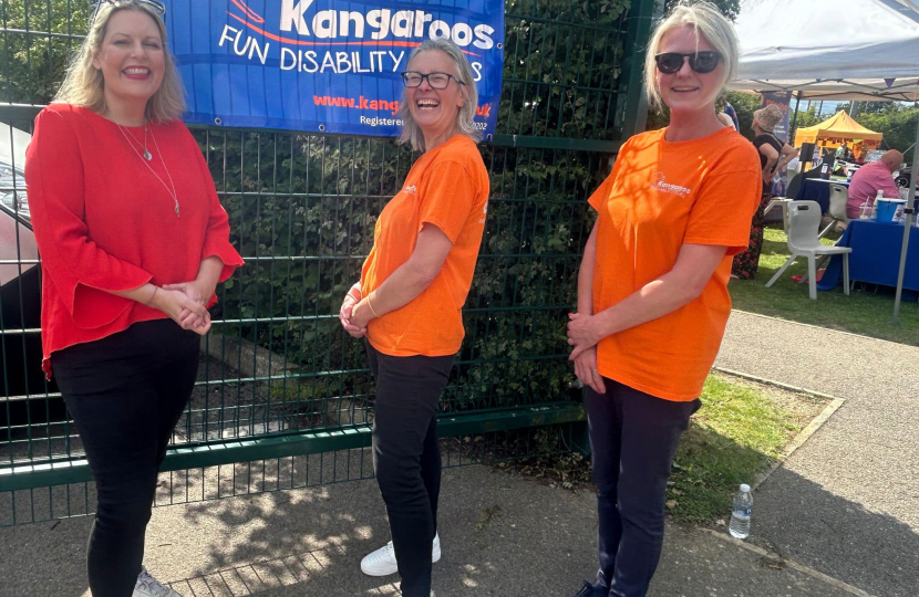 Mims Davies MP joins Kangafest 30th Anniversary celebration