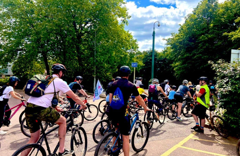 Mims Davies thrilled to join celebration of the 1st Kidical Mass East Grinstead for National Bike Week