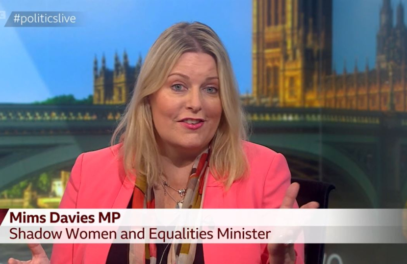 Mims Davies MP on BBC Politics Live