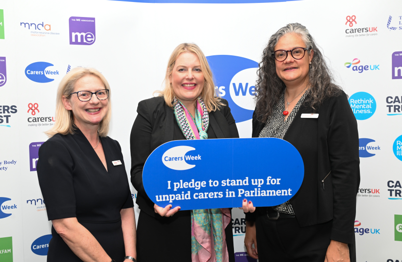 Mims Davies MP pledges to raise awareness of unpaid carers in Parliament