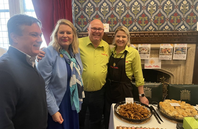 Mims Davies MP Hosts 'A Taste From Across Mid Sussex' in Parliament