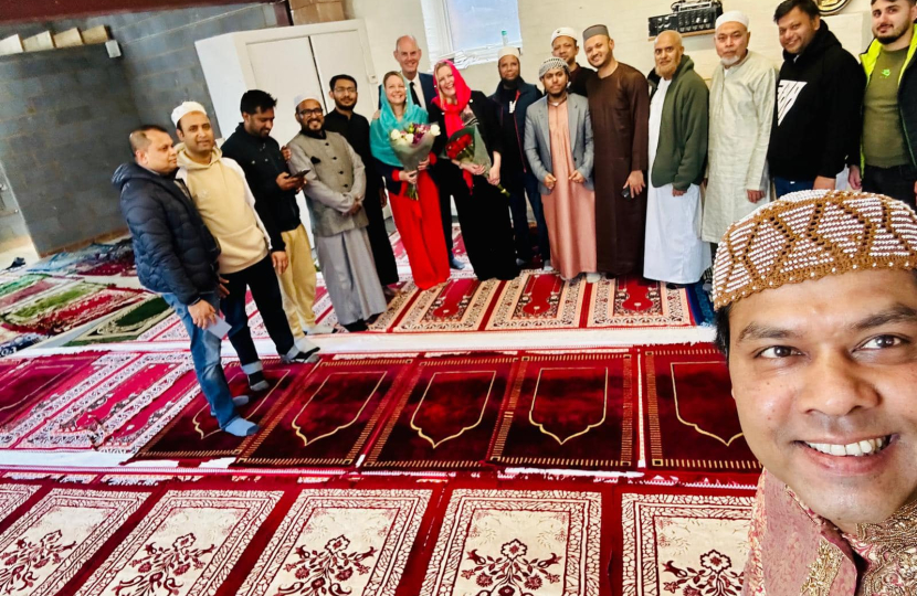 Mims Davies MP joins Burgess Hill Mosque