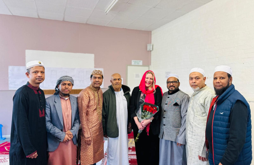 Mims Davies MP joins Burgess Hill Mosque