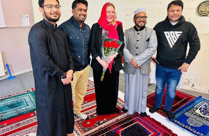 Mims Davies MP joins Burgess Hill Mosque