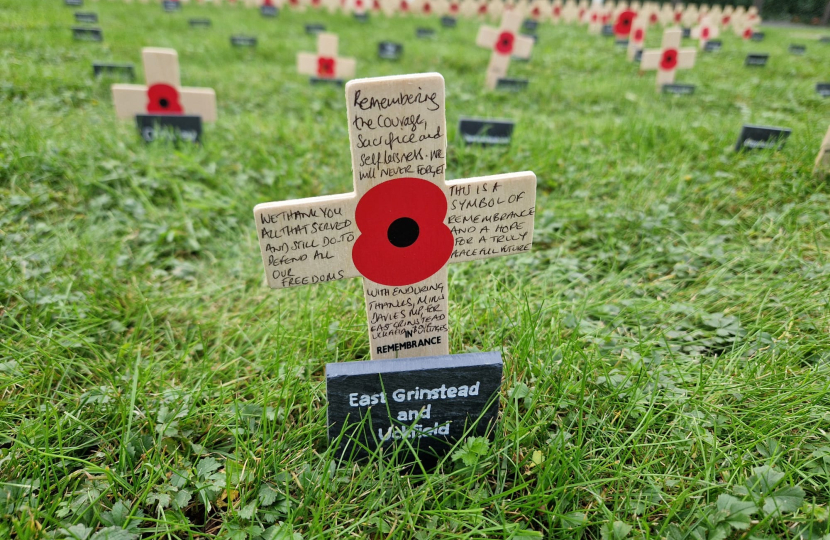 Mims Davies MP honoured to lay Remembrance Cross in Royal British Legion Constituency Garden of Remembrance in Parliament