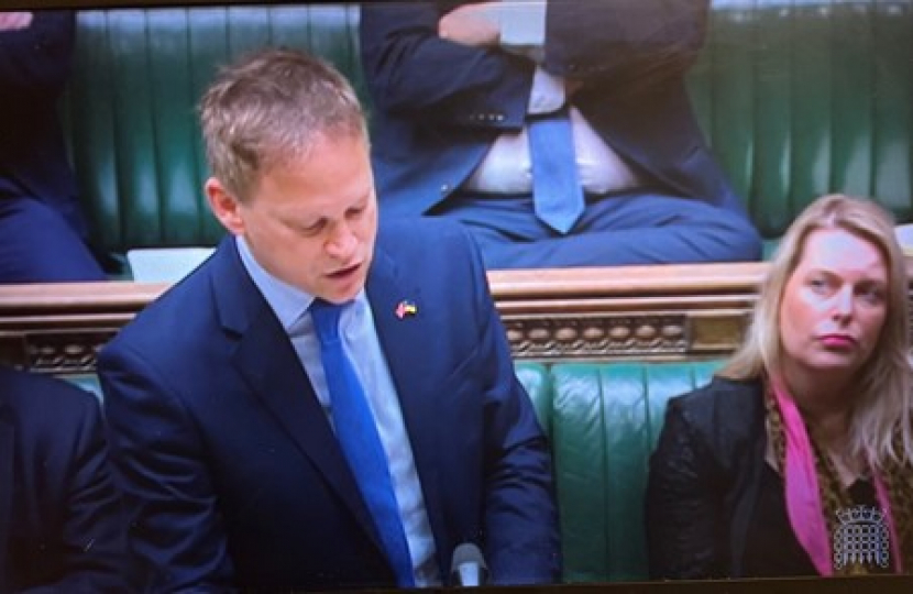 Mims Davies MP during the Home Secretary's statement 