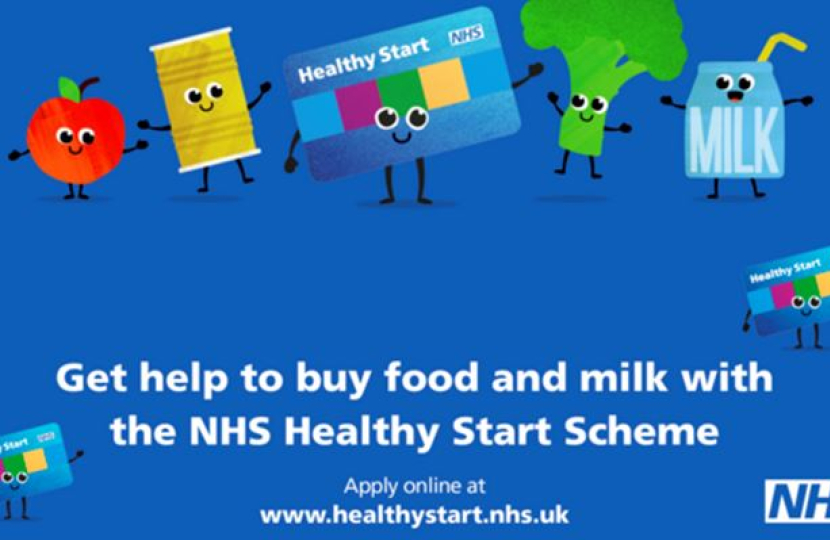 Mims Davies MP supports the Healthy Start programme