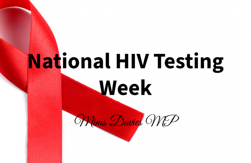 Mims Davies MP Raises Awareness for National HIV Testing Week