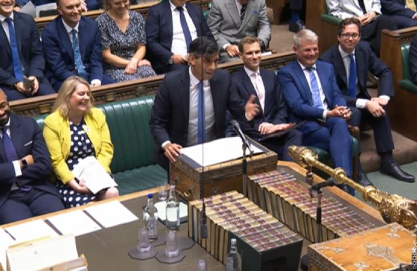 Mims Davies MP in the Chamber for PMQs