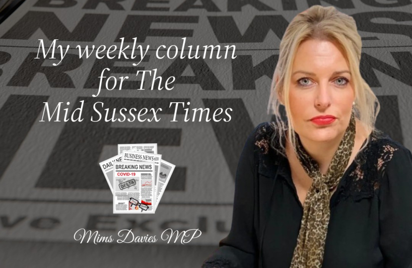 My weekly column for the Mid Sussex Times