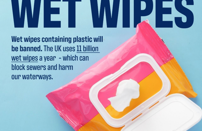 Mims Davies MP Supports Consultation Launched to Ban Wet Wipes Containing Plastic