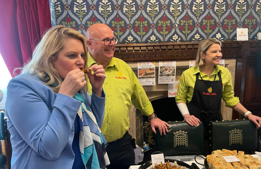 Mims Davies MP Hosts 'A Taste From Across Mid Sussex' in Parliament