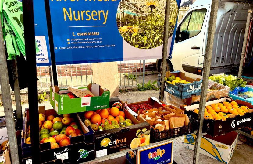 Mims Davies MP Delighted to Launch Uckfield Farmers Market