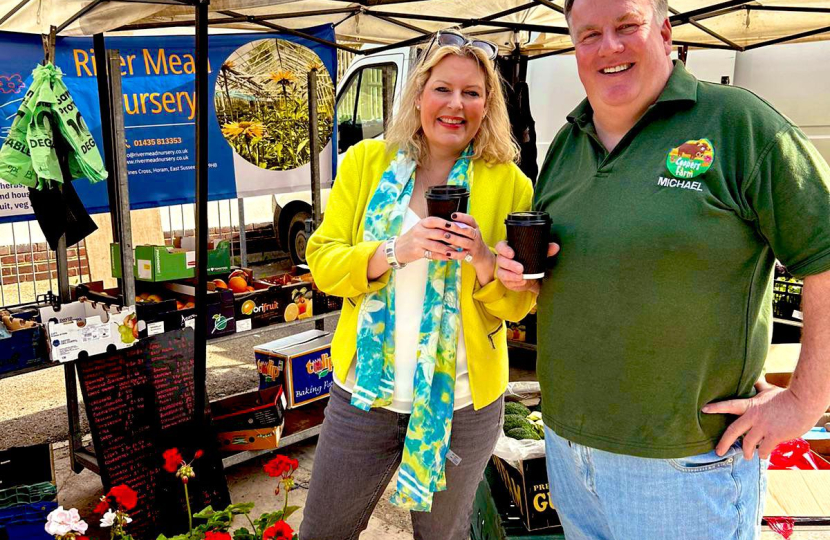 Mims Davies MP Delighted to Launch Uckfield Farmers Market