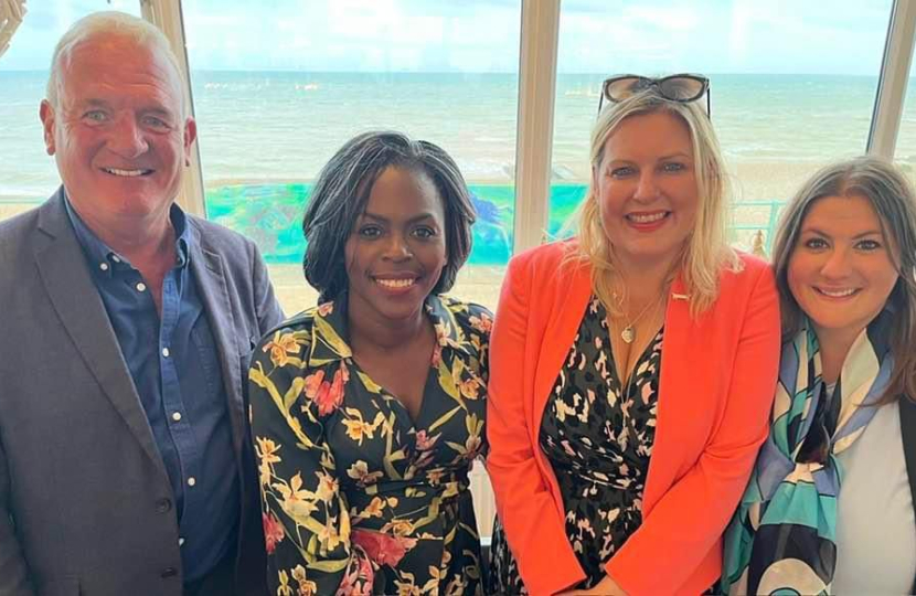 Mims Davies special guest at 'Pimms with Mims' event for Brighton Kemptown and Peacehaven Candidate, Khobi Vallis