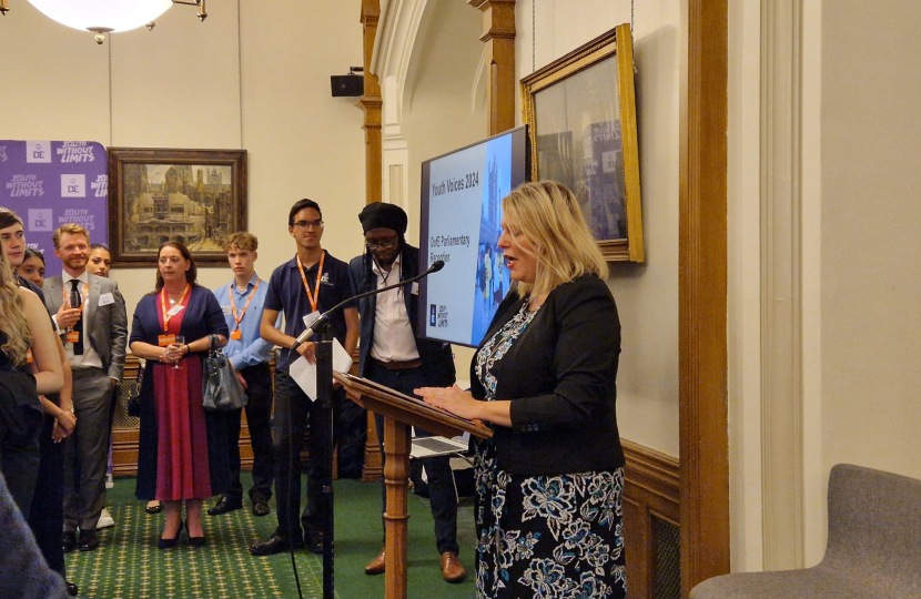 Mims Davies MP speaks at The Duke of Edinburgh Awards Youth Voices 2024 Report Launch in Parliament