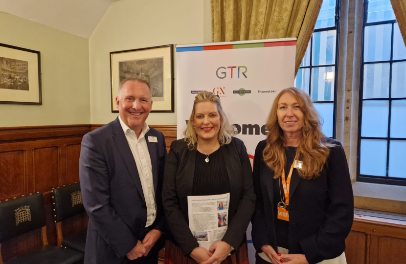 Mims Davies MP meets with Govia Thameslink Railway (GTR) in Parliament