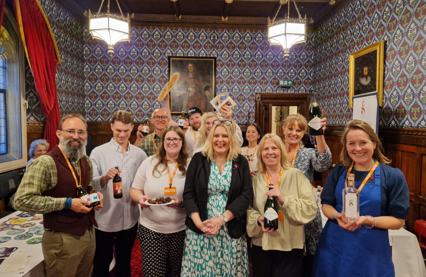 Mims Davies MP hosts Taste of EGU Parliamentary Reception with local businesses