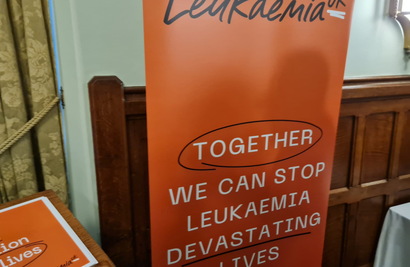 Mims Davies MP joins Leukaemia UK's Parliamentary event marking launch of Take Action Save Lives report