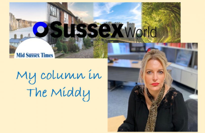 My column for the Mid Sussex Times