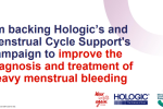 Mims Davies MP lends support to Women’s Health company Hologic and Menstrual Cycle Support’s campaign improving awareness and treatment of heavy menstrual bleeding