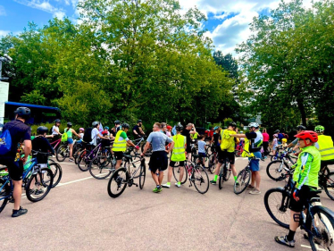 Mims Davies thrilled to join celebration of the 1st Kidical Mass East Grinstead for National Bike Week