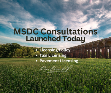 Mims Davies MP shares MSDC Consultations on Licensing Policy, Taxi Licensing & Pavement Licensing