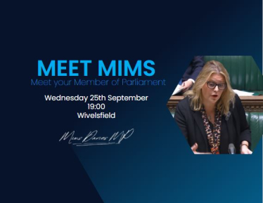 Mims Davies MP's announces 'Meet Mims' Q&A event Wivelsfield