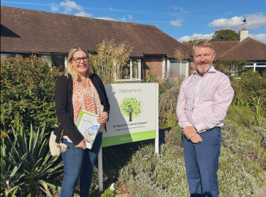 Mims Davies MP joined St Peter and St James Hospice in Chailey