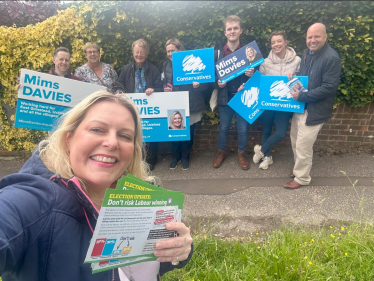 Mims Davies speaking to residents in East Grinstead, Uckfield and the villages