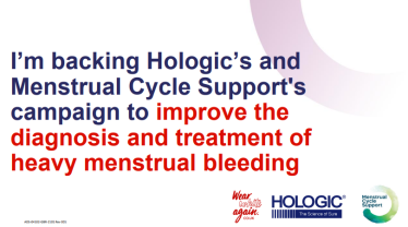 Mims Davies MP lends support to Women’s Health company Hologic and Menstrual Cycle Support’s campaign improving awareness and treatment of heavy menstrual bleeding